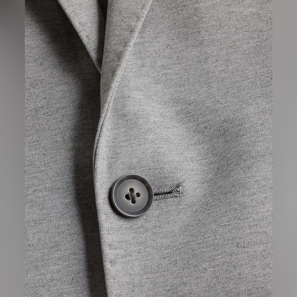 ✨EXPRESS✨ Slim Light Gray Knit Suit Jacket - Picture 7 of 10
